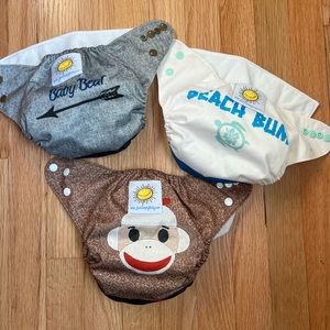 Pocket Style Cloth Diaper - bundle of 3